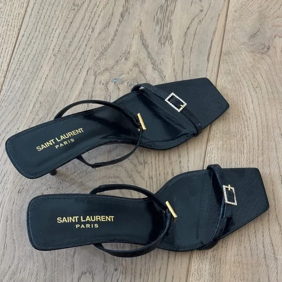 Saint Laurent Black Sandals - Picture 1 of 8